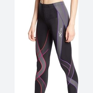 CW-X Stabilyx Joint Black Purple Pink Legging Small Endurance Generator